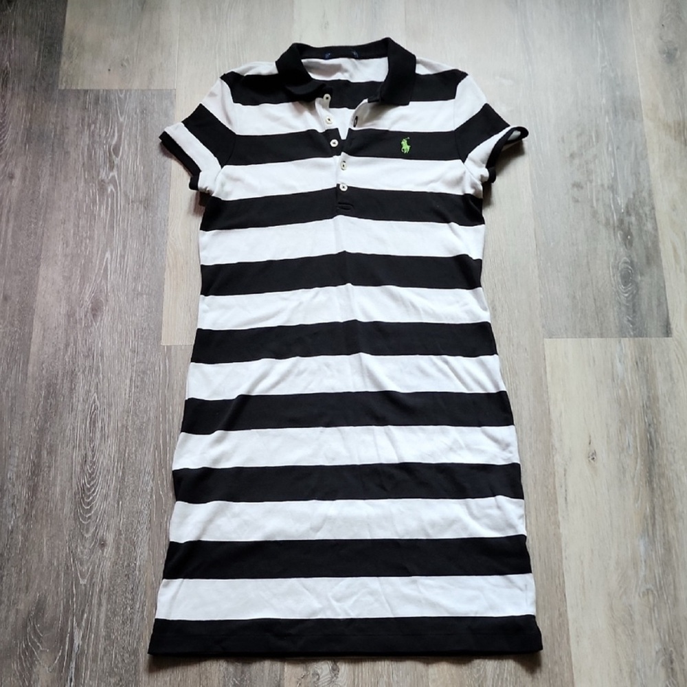 Ralph Lauren Striped Black and White Polo Dress, size XS